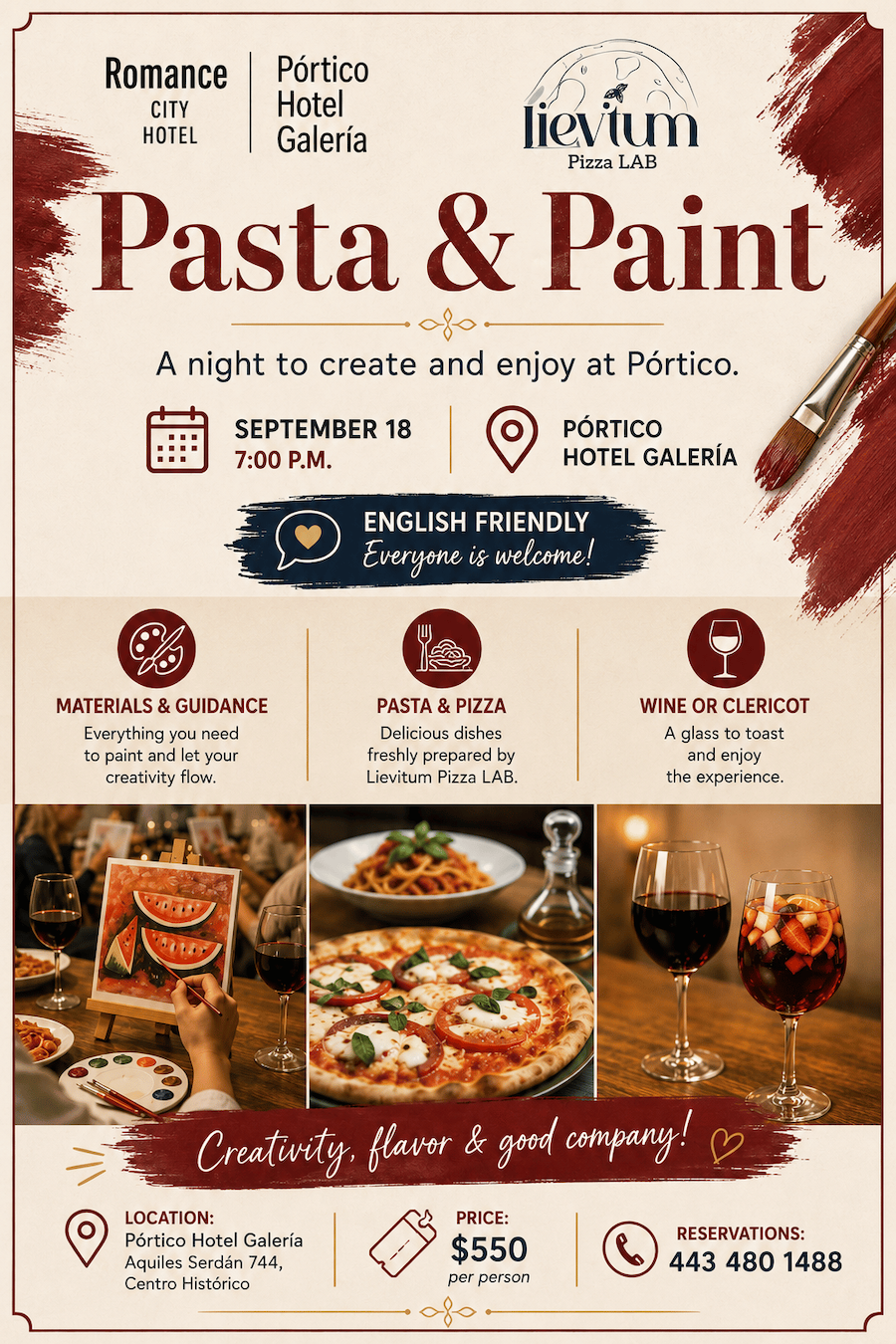 Past & Paint flyer